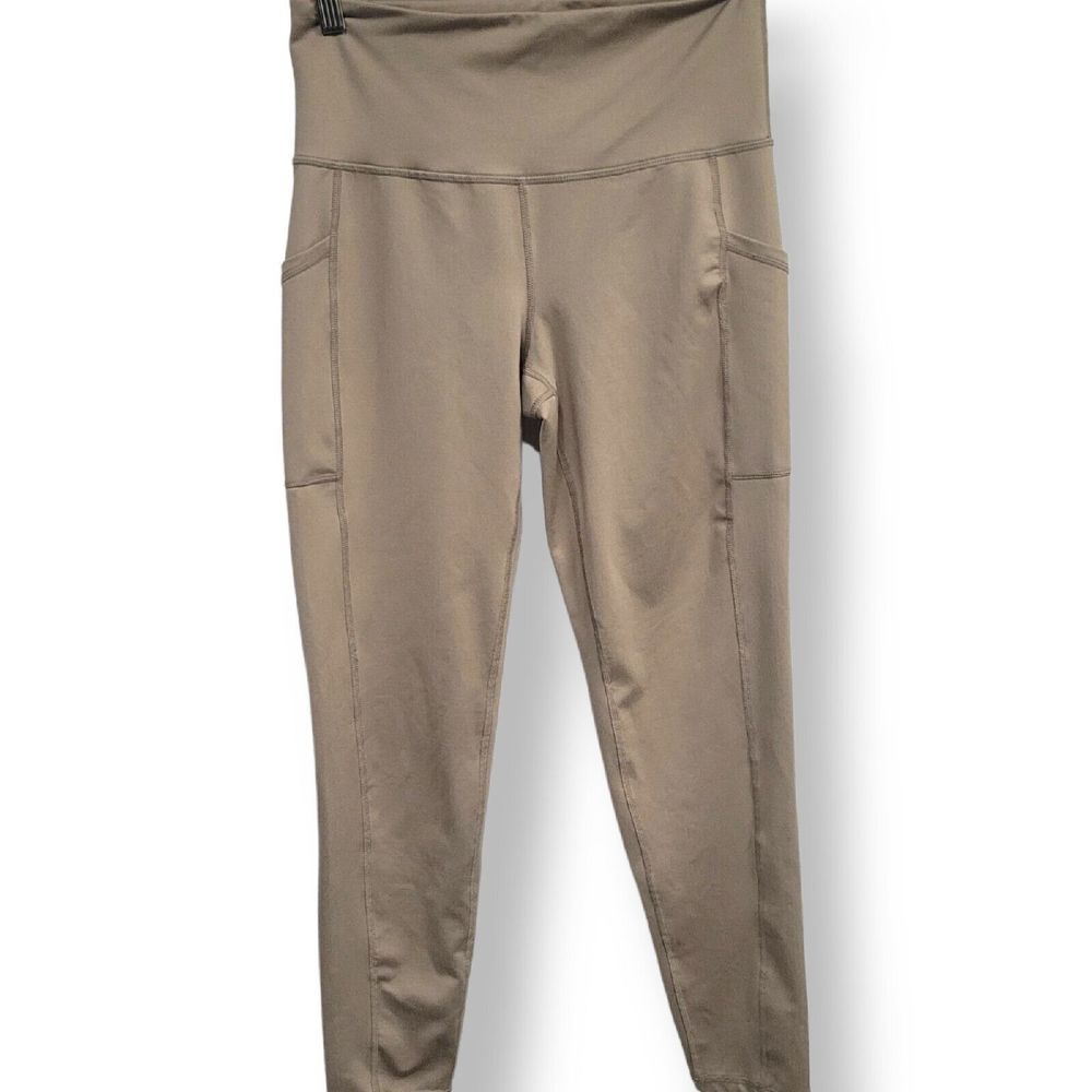 Ideology Leggings Womens Size Small Stretch Pockets Beige
